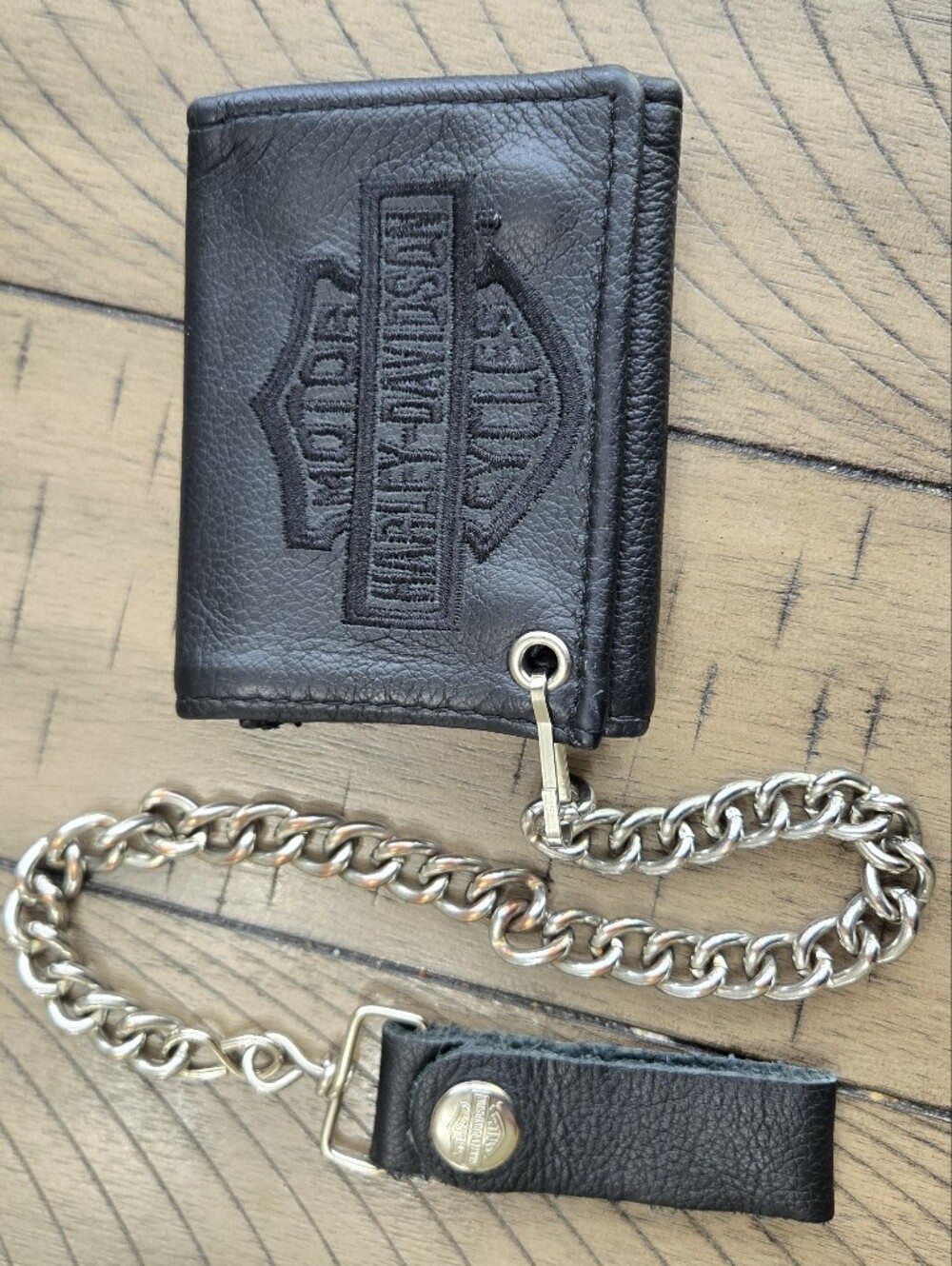 Harley-Davidson Genuine Leather Wallet with Chain